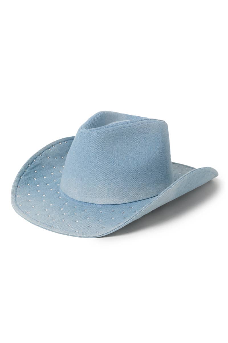 WESTERN Glitter Embellished Denim cowboy