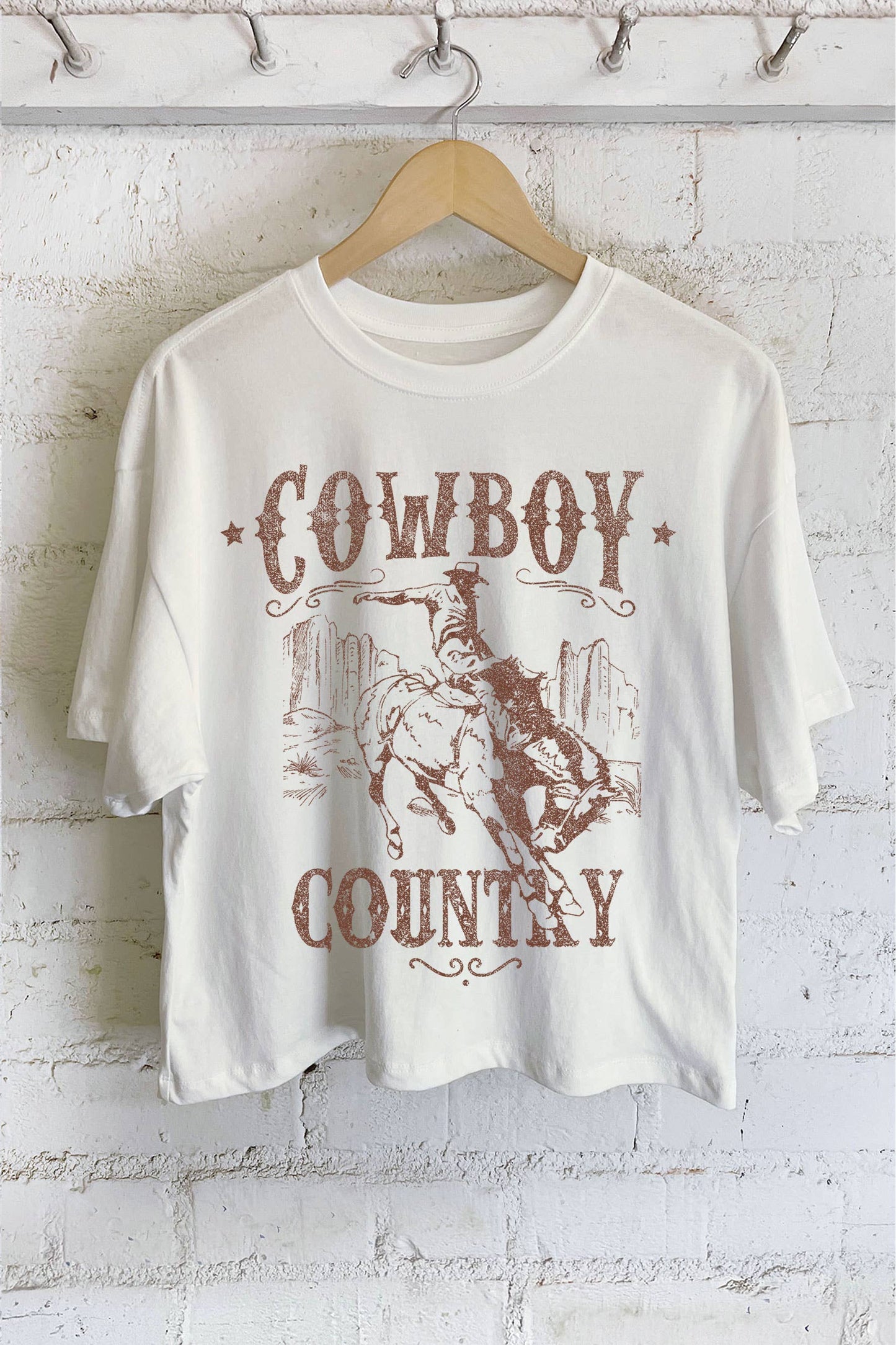 Cowboy Country Long Crop Top
