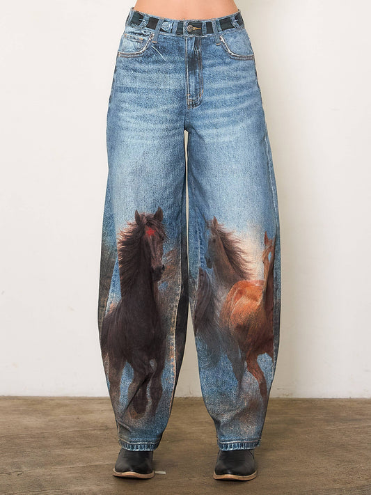 Howdy Horse Print jean **Coming July**