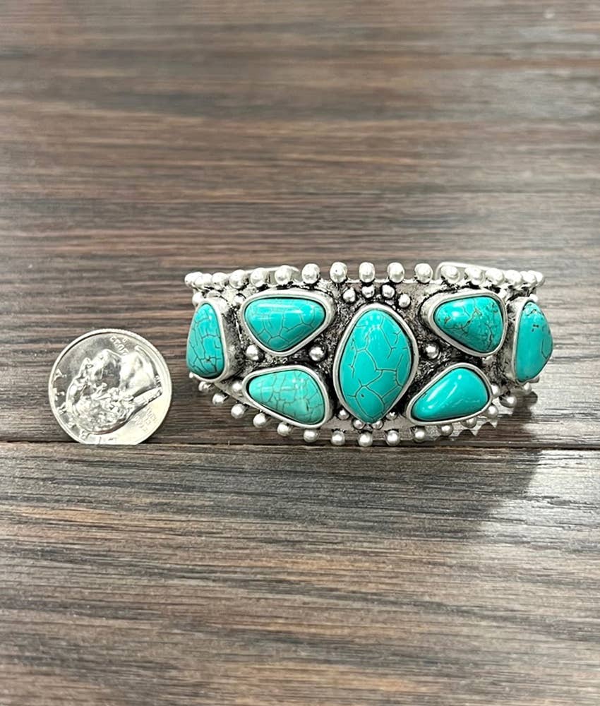 Chloe Turquoise Cuff Bracelet