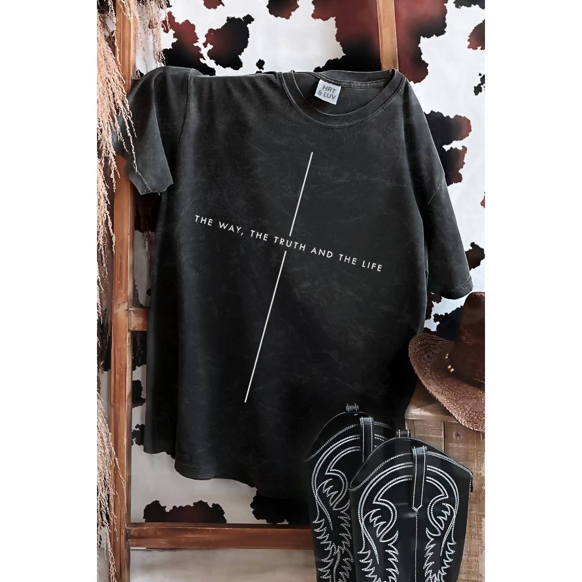 THE WAY THE TRUTH AND THE LIFE MINERAL GRAPHIC TEE
