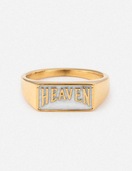 Heaven Rectangular Signet Ring