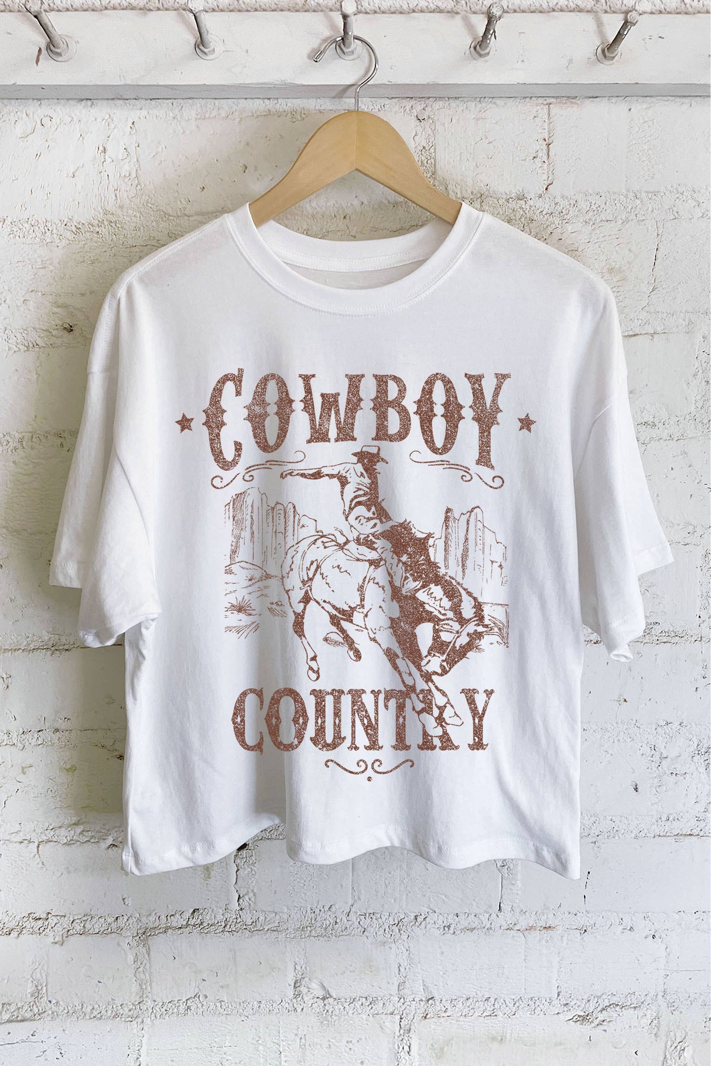 Cowboy Country Long Crop Top
