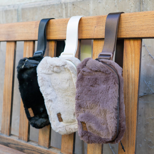 CC Faux Fur | Cross Body Bag |