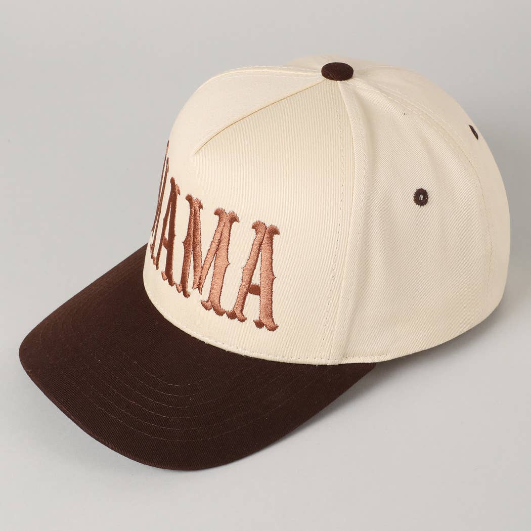 MAMA Typographic Design Embroidery Cap
