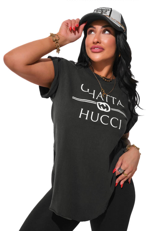 CHATTA HUCCI SIDE SLIT TEE