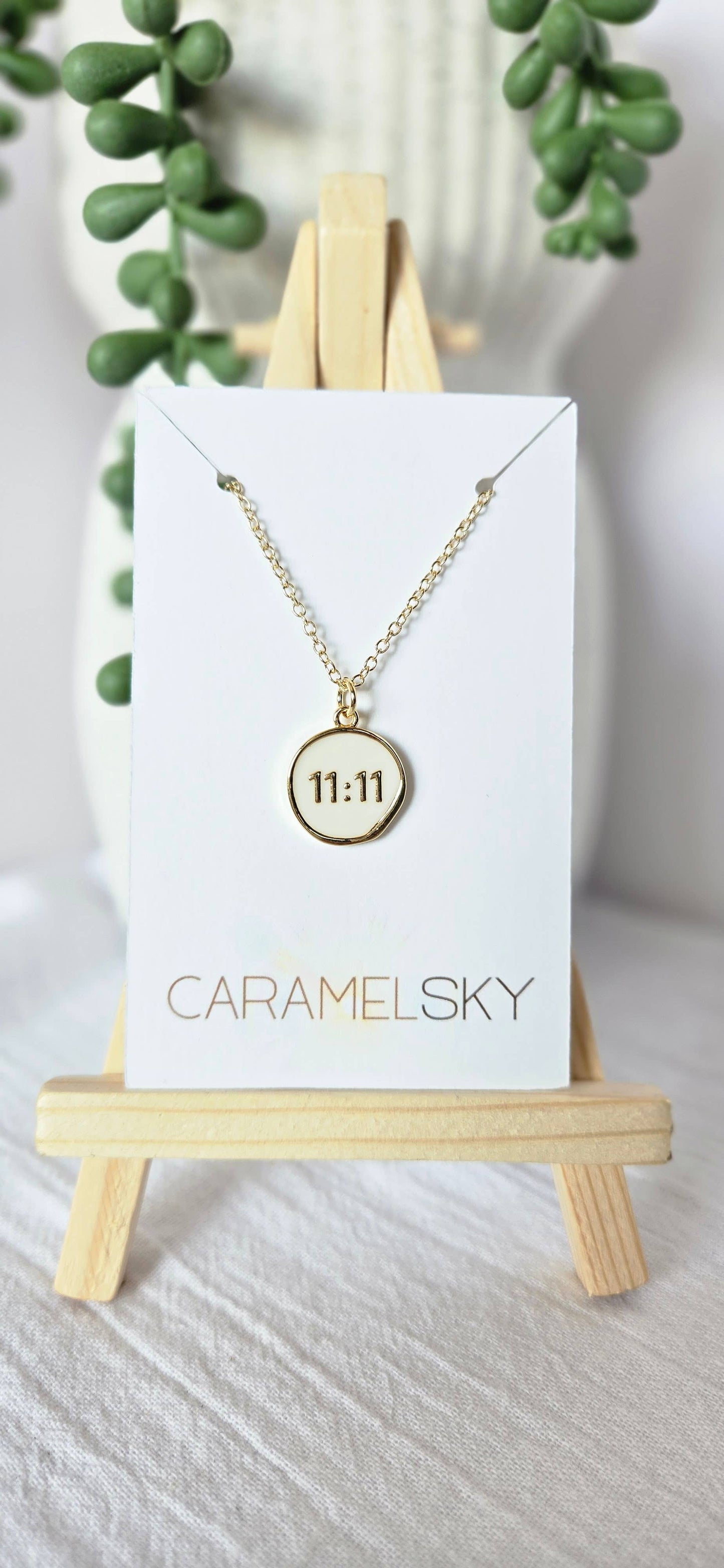 11:11 Angel 18k gold Necklace