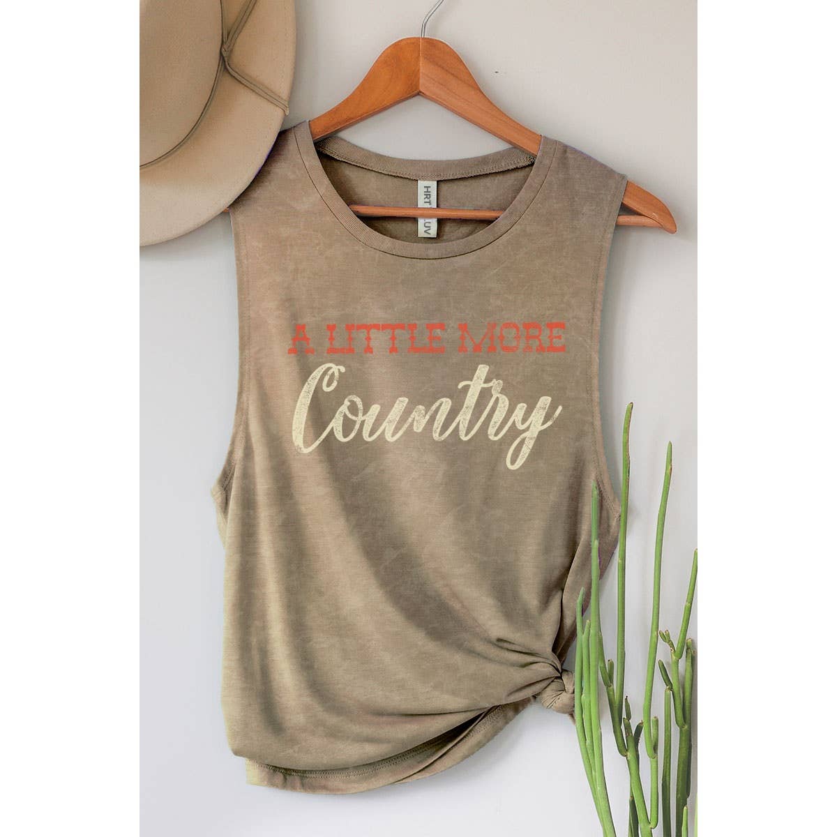 A LITTLE MORE COUNTRY GRAPHIC TANK TOP