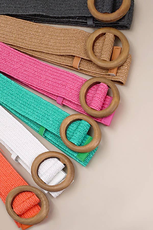 Wooden Buckle Belt