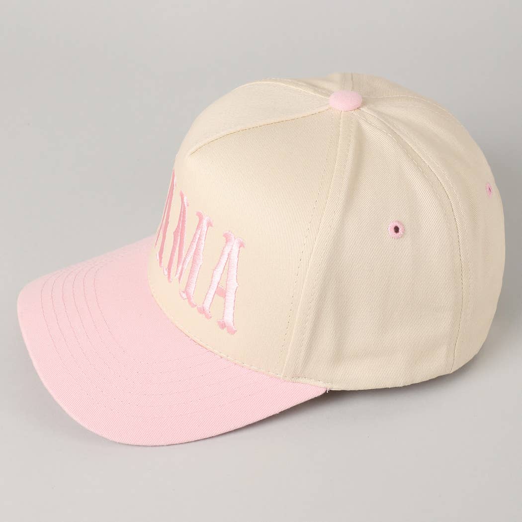 MAMA Typographic Design Embroidery Cap
