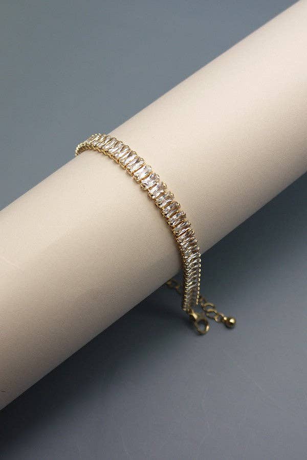 BAGUETTE STONE CLASP BRACELET | 51B2081504