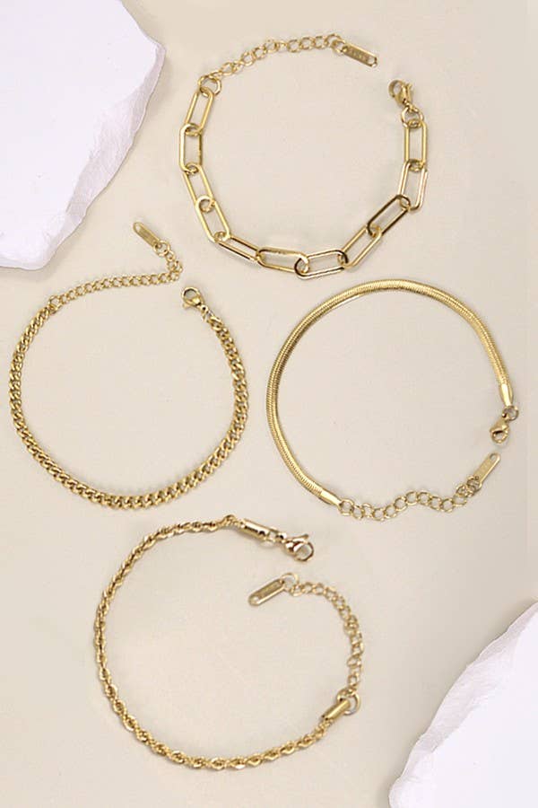 STAINLESS STEEL WATERPROOF TARNISH FREE BRACELET