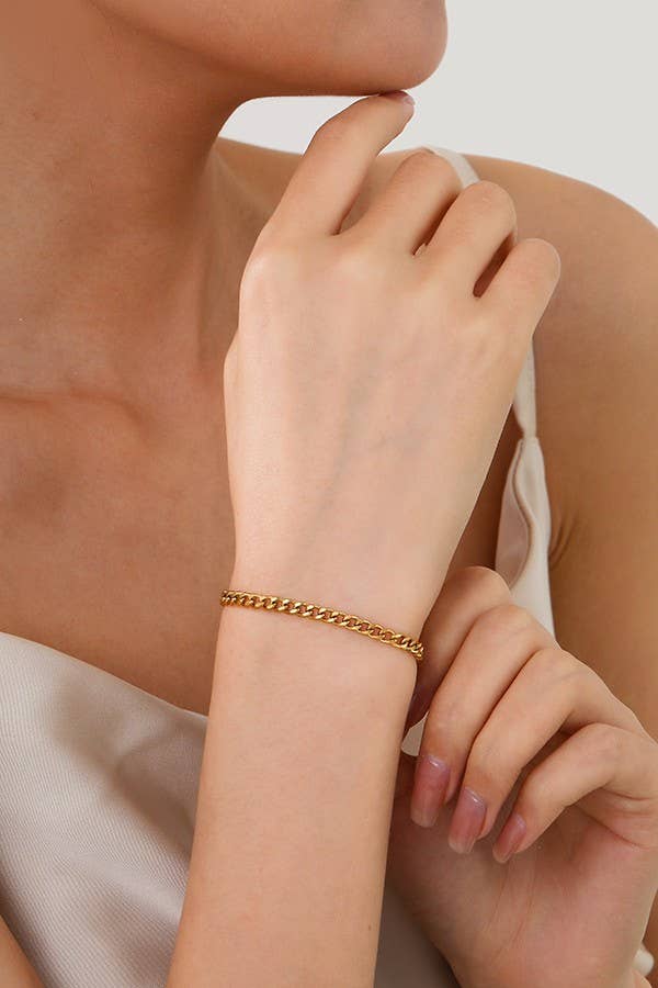 STAINLESS STEEL WATERPROOF TARNISH FREE BRACELET