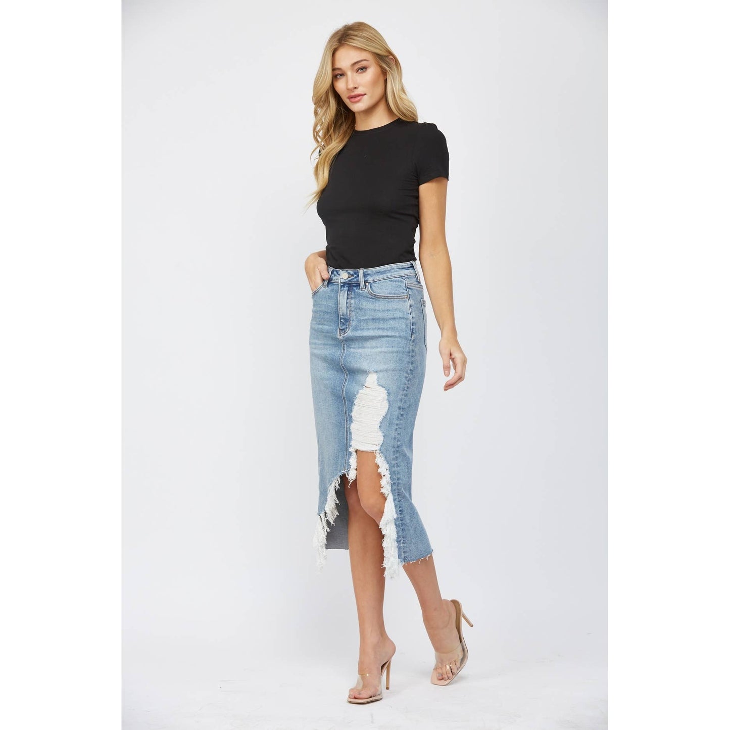 Peyton HIGH WAISTED MIDI SKIRT