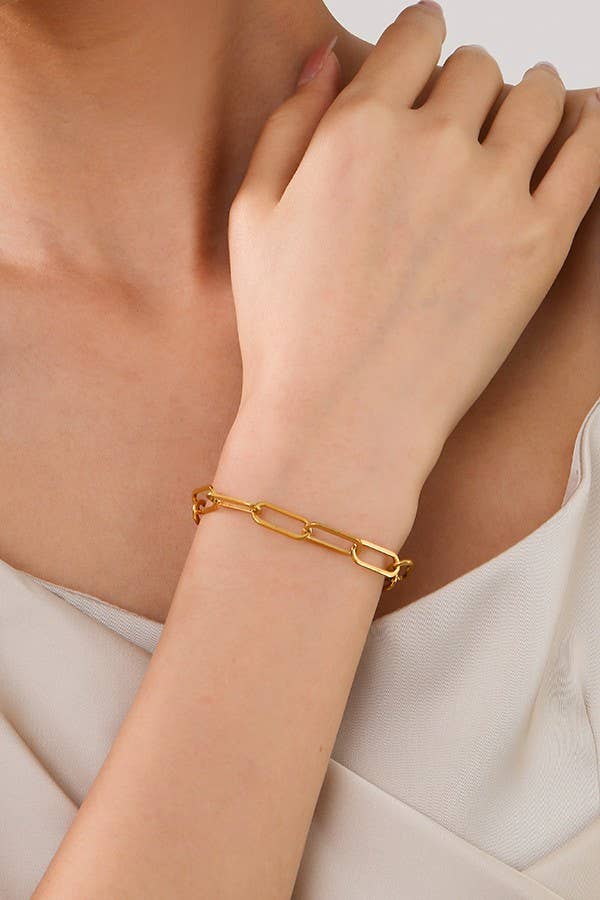 STAINLESS STEEL WATERPROOF TARNISH FREE BRACELET