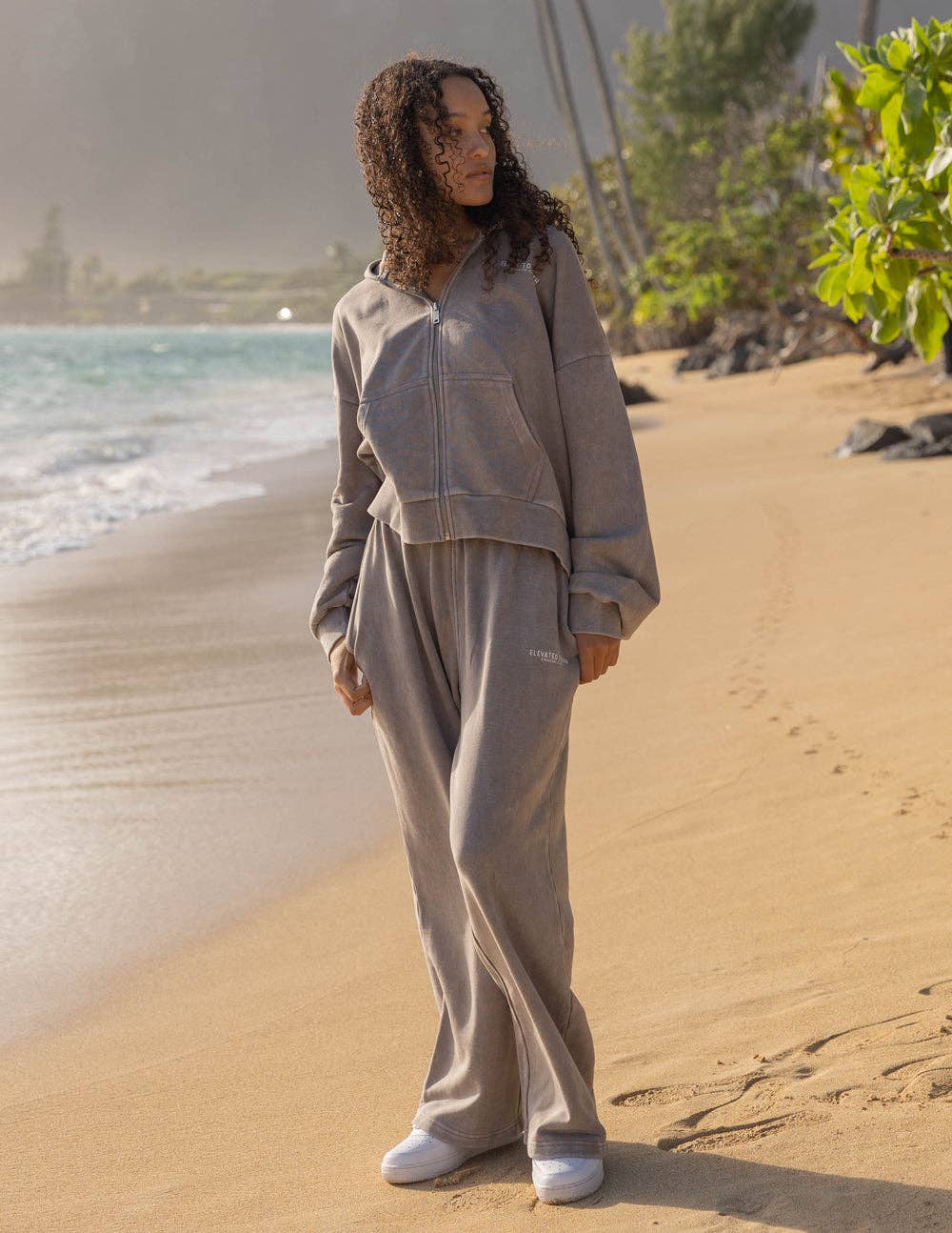Kingdom Club Brown Wide Leg Sweatpant