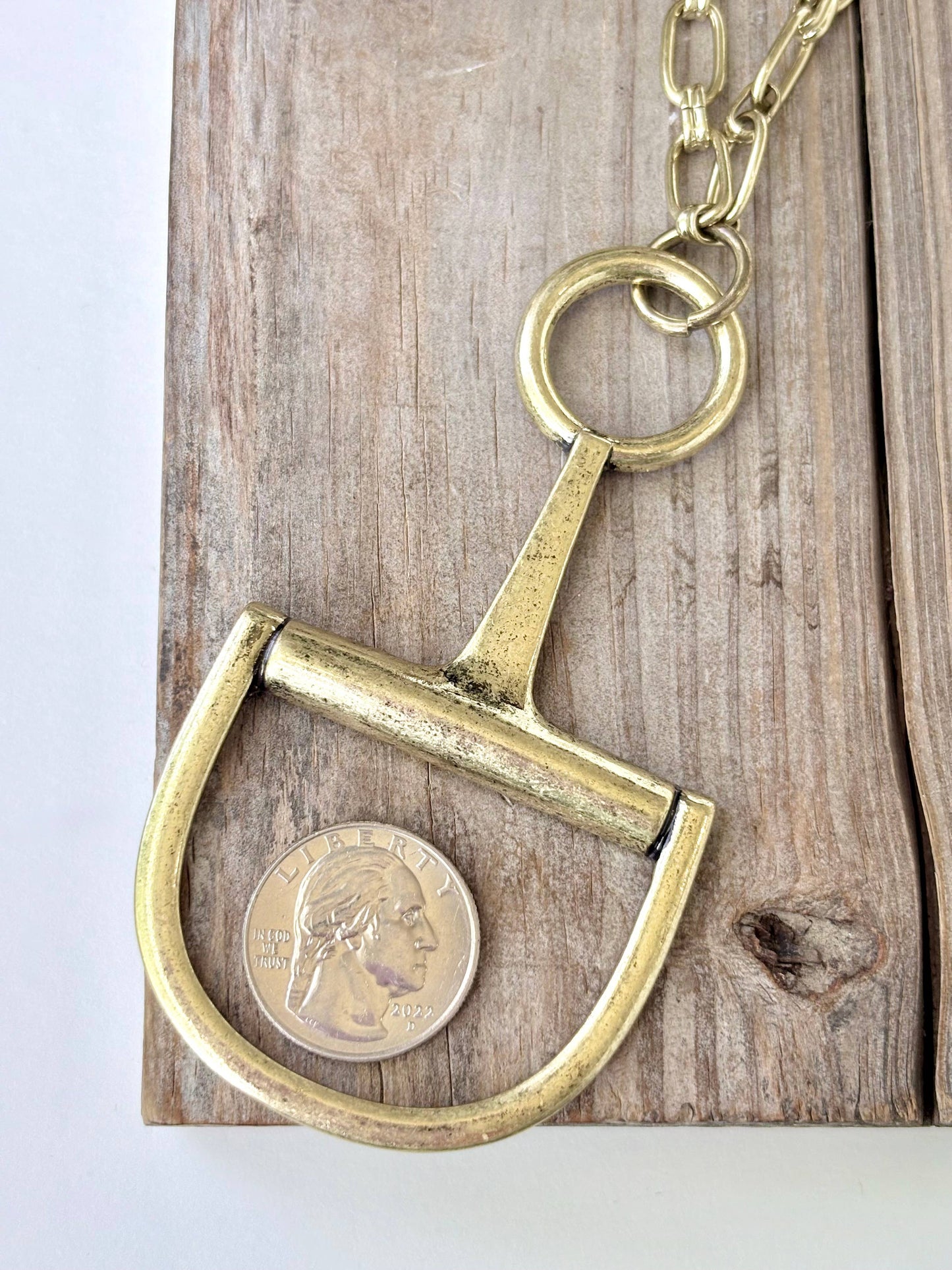 Western Horse Bit Statement Necklace
