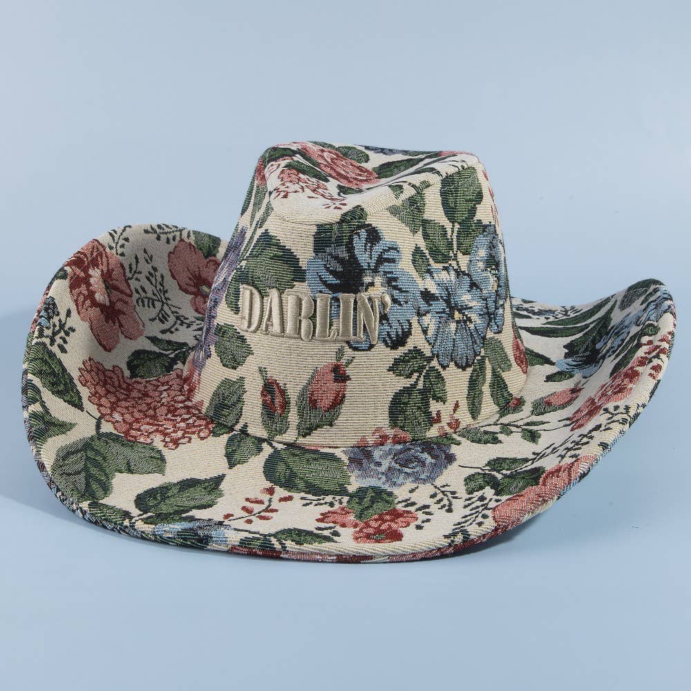 Darlin Floral Cowboy Hat