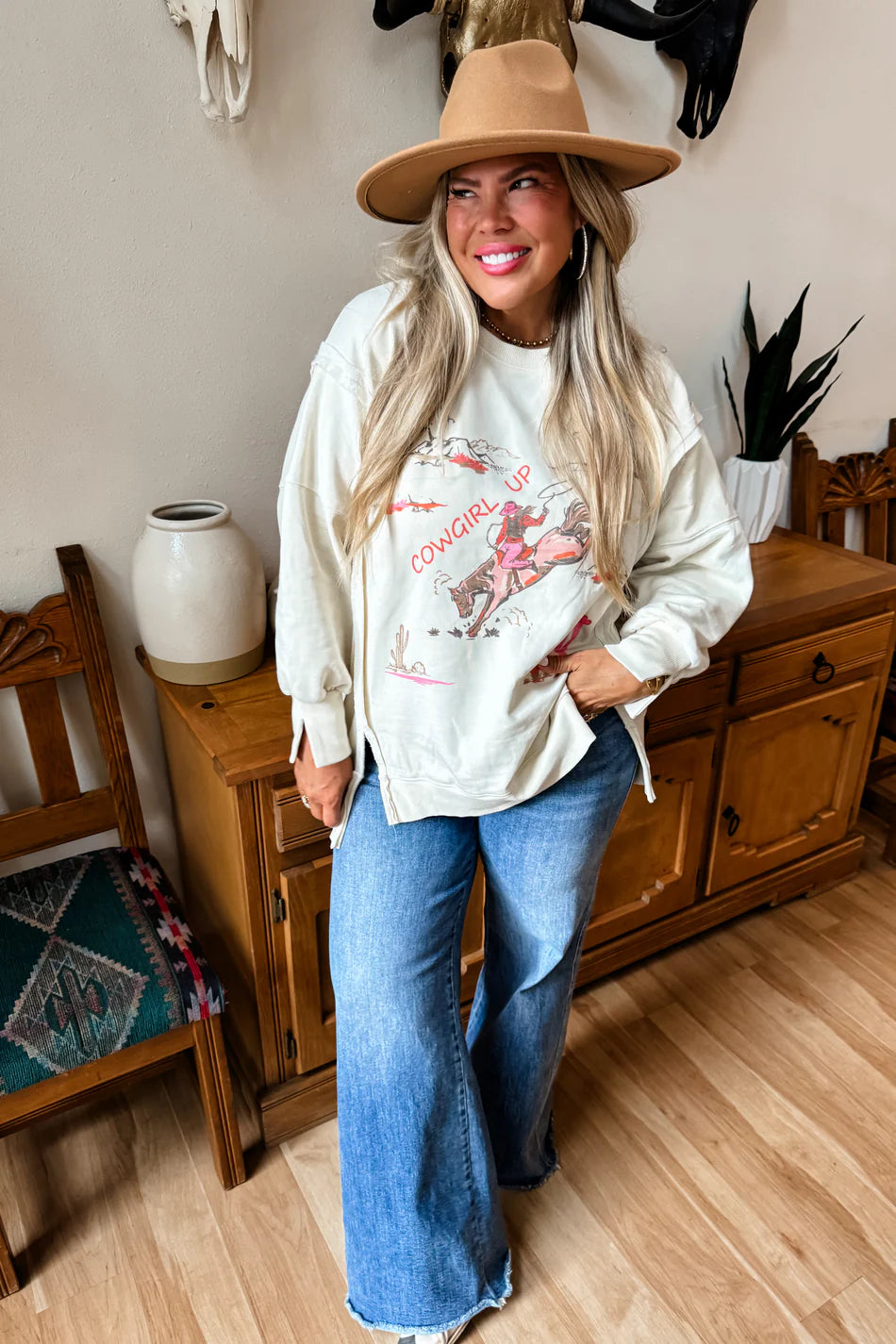 RANCH GIRL CLASSIC CREW PULLOVER