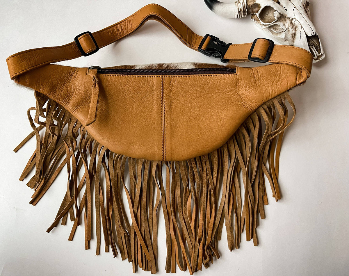 Cowhide Concert Waist Bag