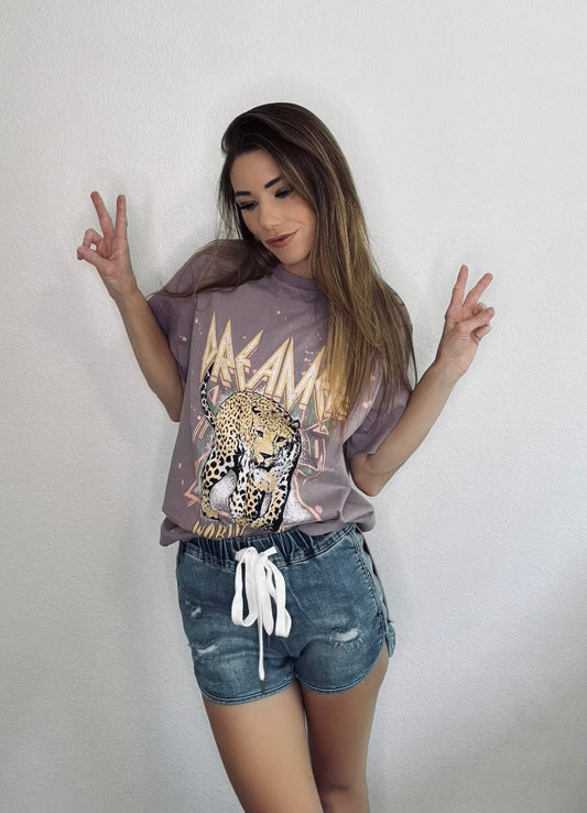 Dreamer World Tour Cheetah Graphic Tee