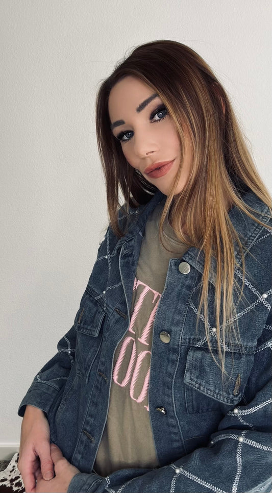Denim Pearl Jacket