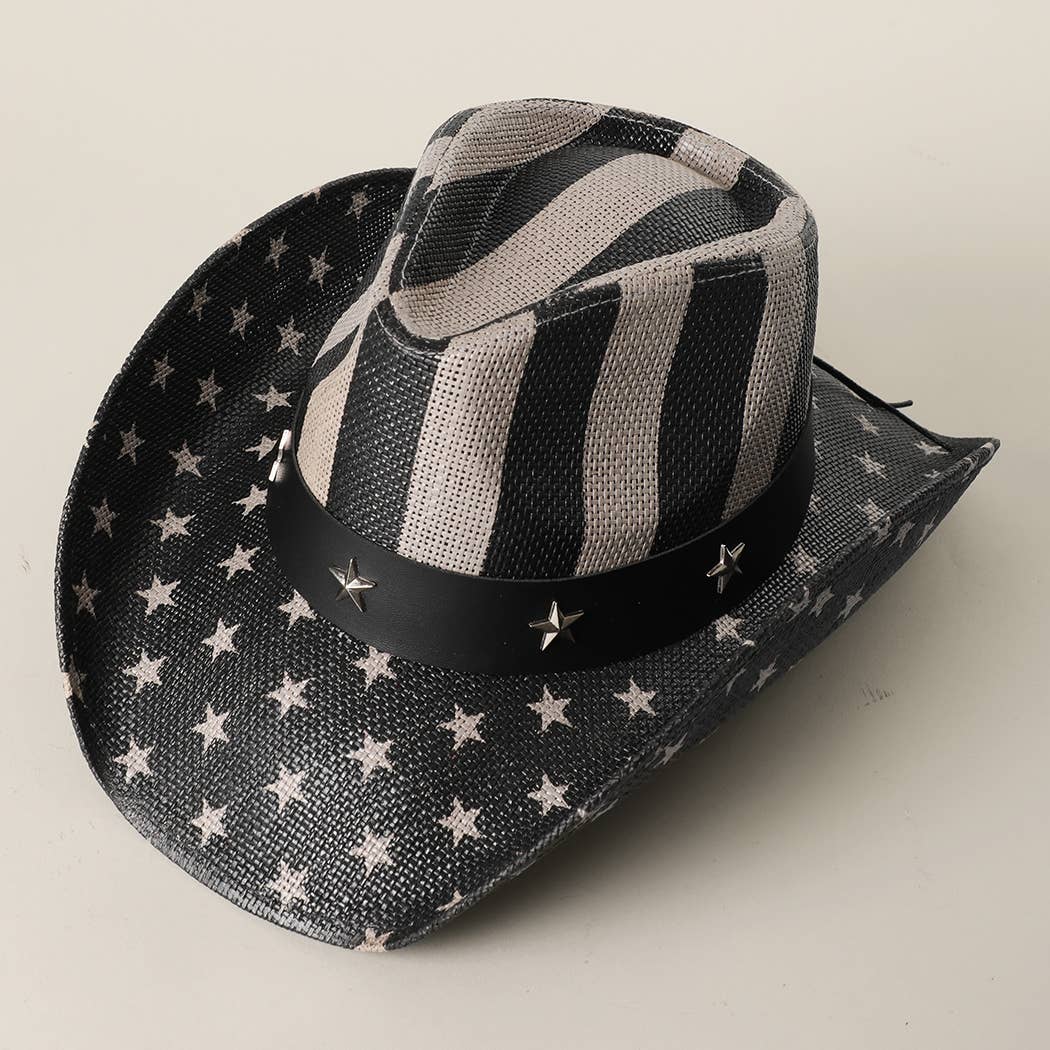 Stars and Stripes Western Cowboy Hat