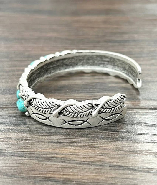 Emmeshed Turquoise Cuff Bracelet