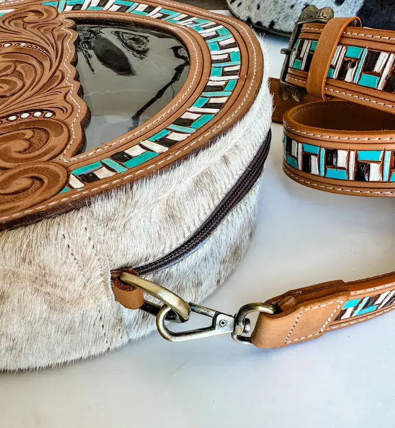 JANIE CLEAR ROUND crossbody