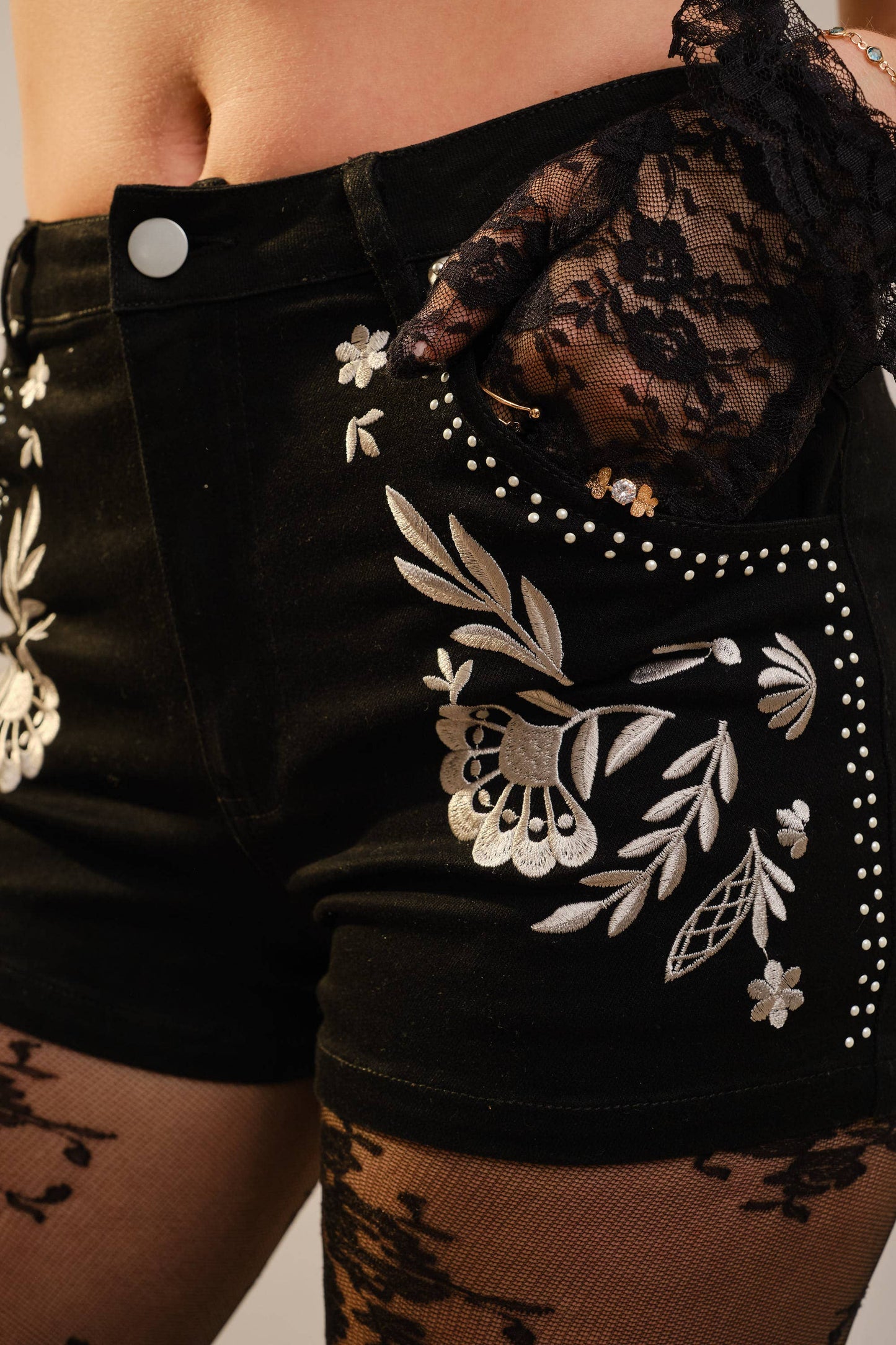 Desert Bloom Denim Shorts
