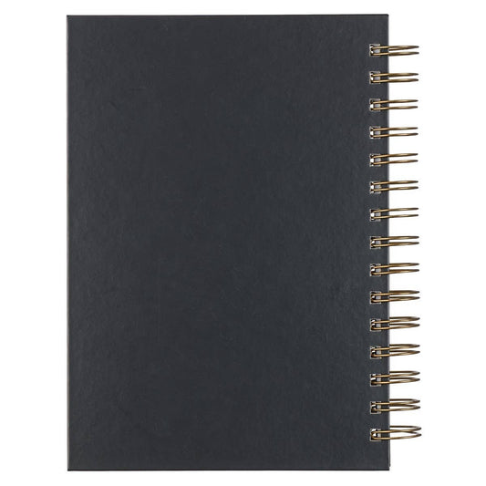 Journal Wirebound Black/Gray Be Strong Josh. 1:9