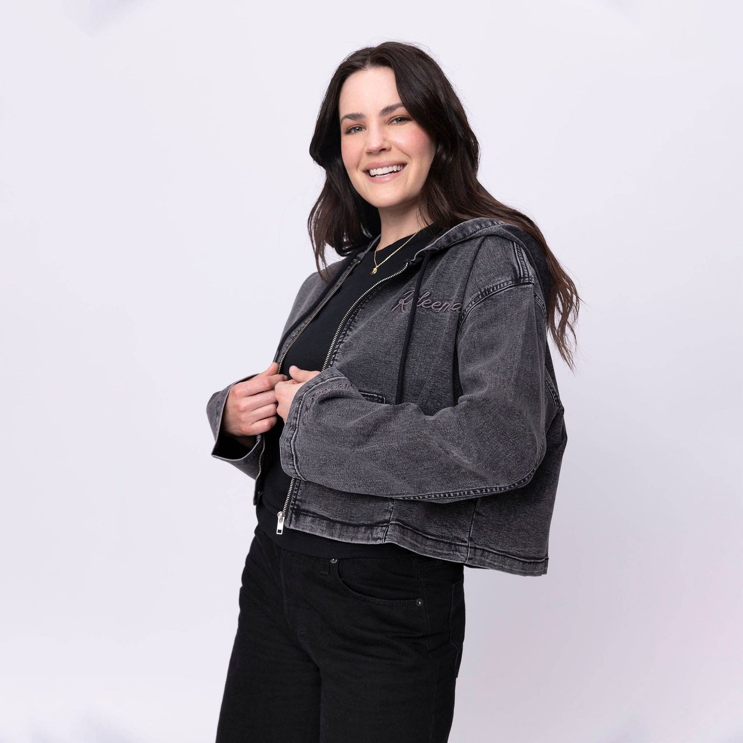 Vintage Washed Redeemed Denim Hoodie