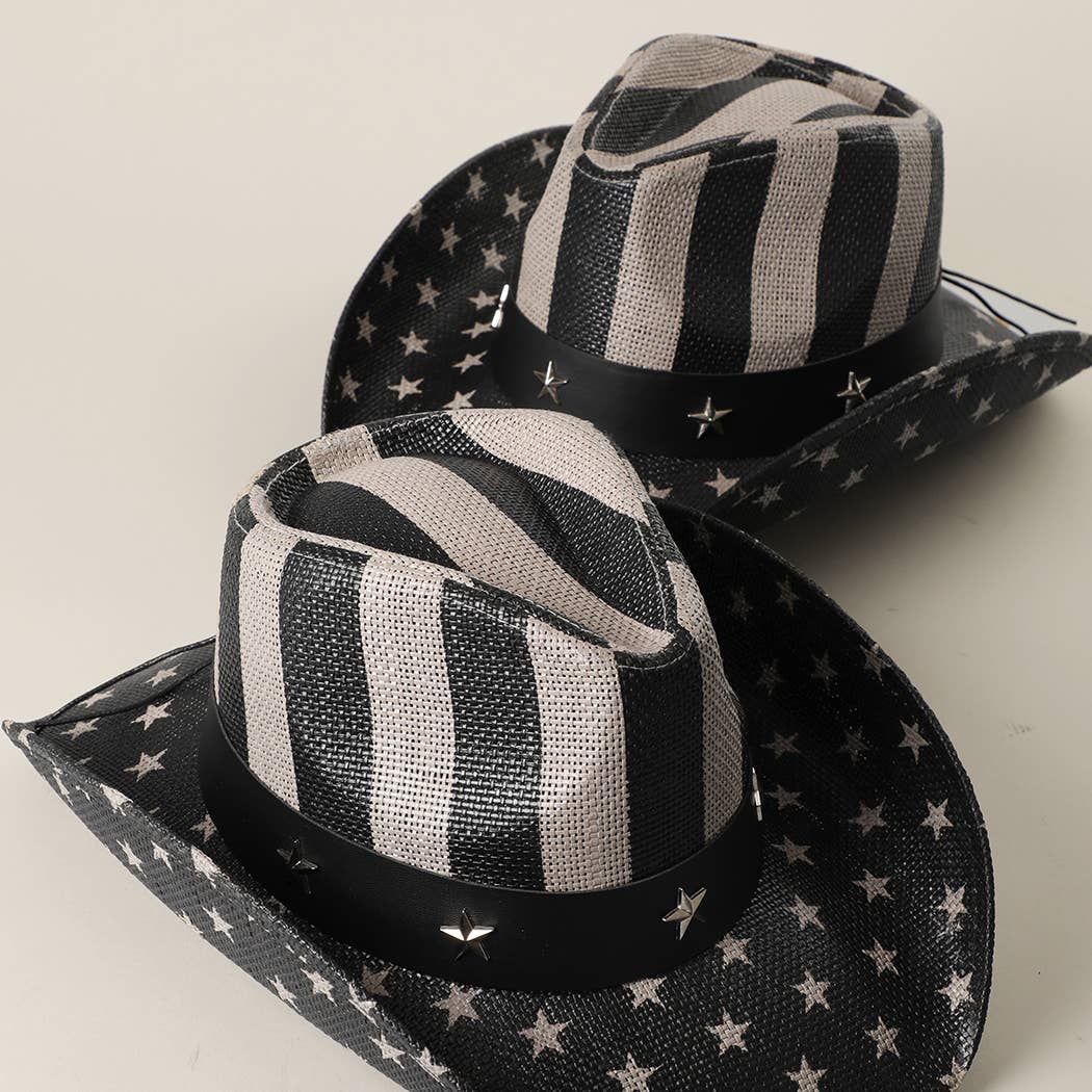 Stars and Stripes Western Cowboy Hat