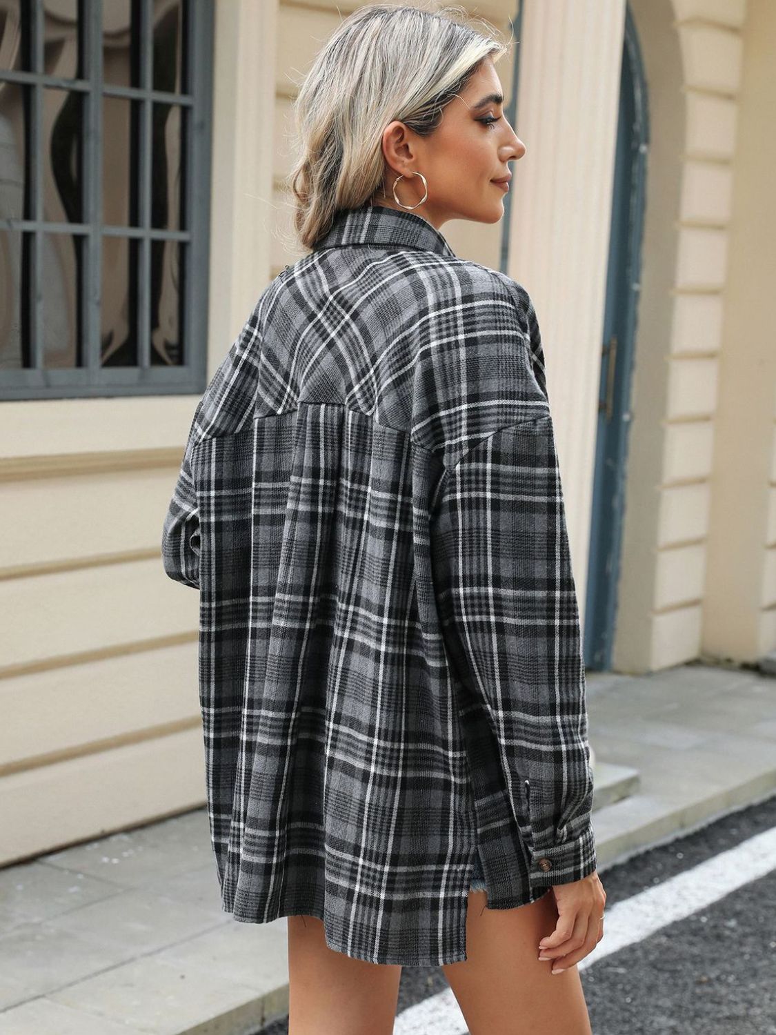 Plaid Collared Long Sleeve Flannel *Online Only*