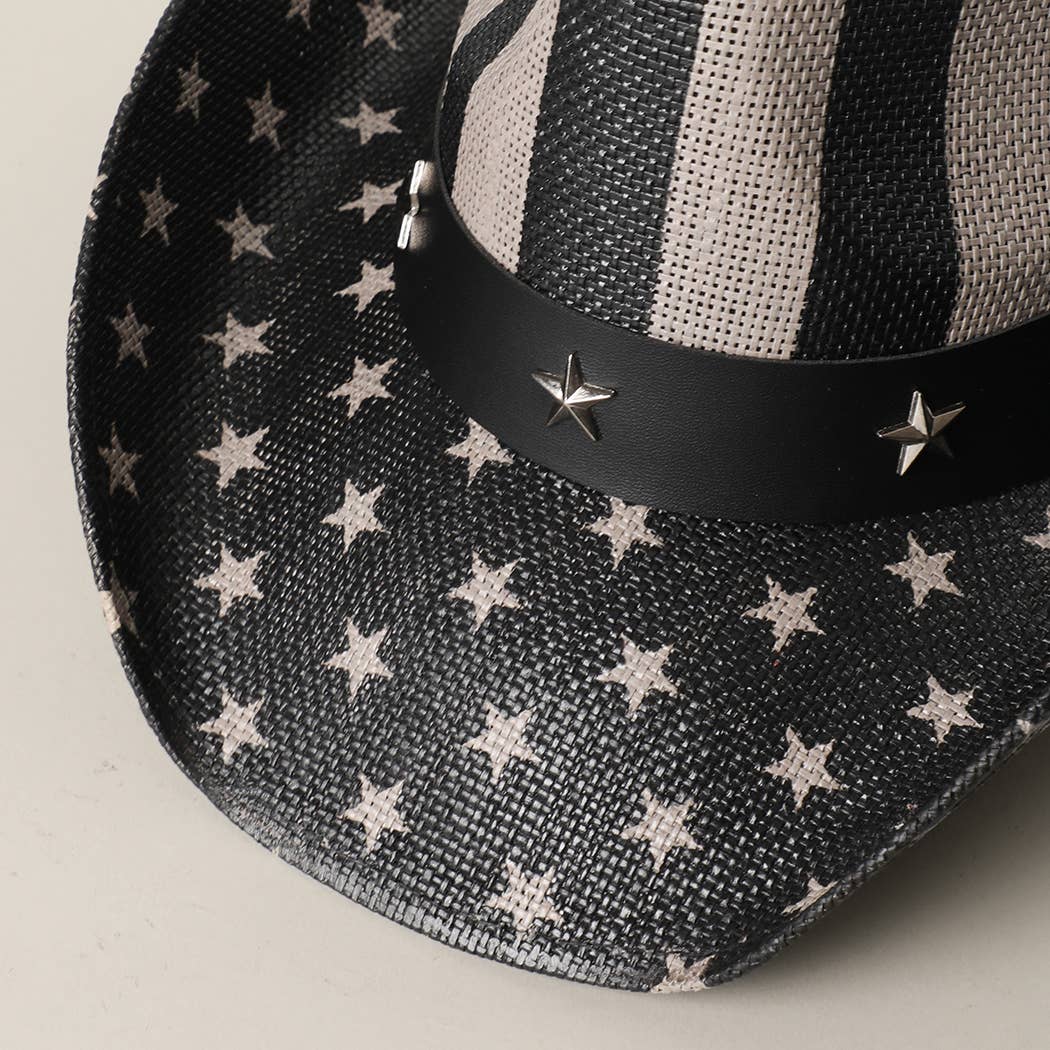 Stars and Stripes Western Cowboy Hat