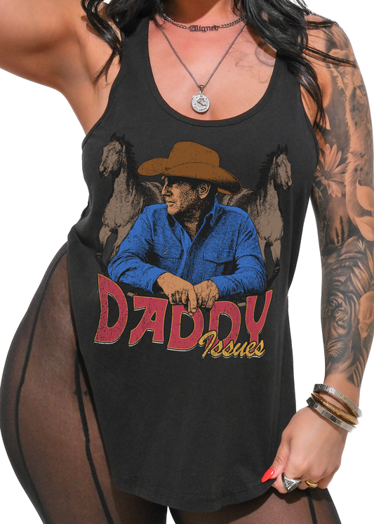 DADDY ISSUES BOYFRIEND SIDE SLIT TANK *PRE-ORDER NOW*
