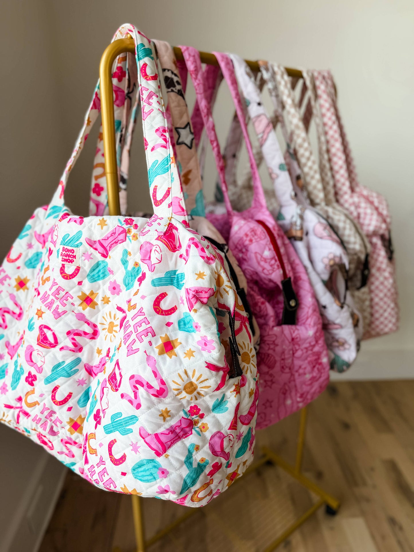 Big Mama Duffel | Quilted Fabric Weekender Large Travel Bag