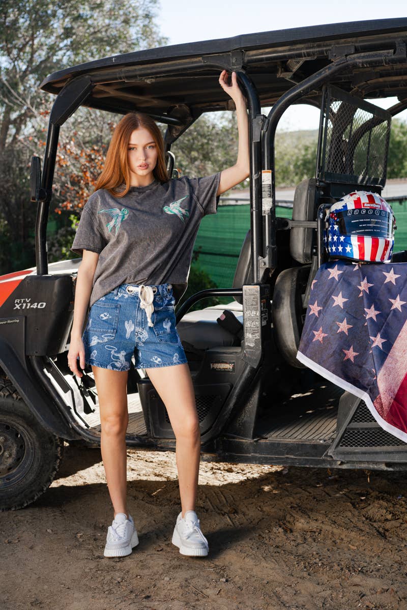 Ranch Girl Denim Shorts