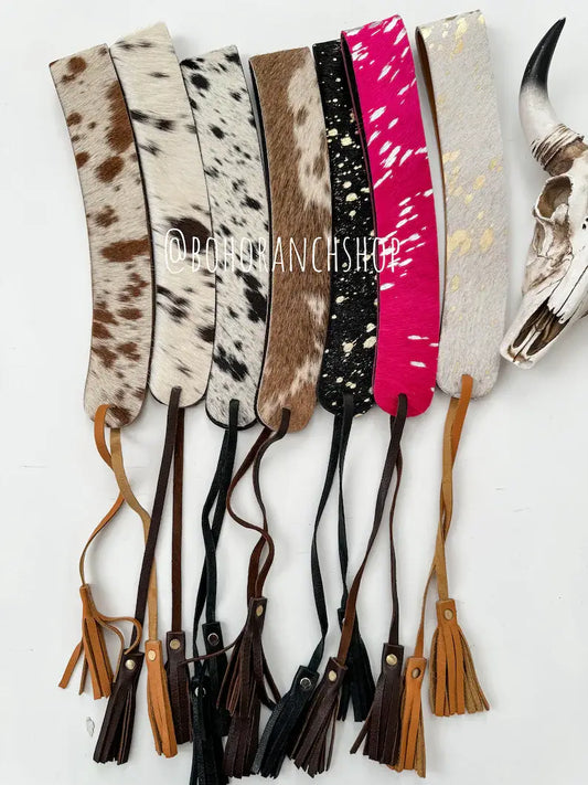 COWHIDE HAT BAND Leather Hat Band leather ties