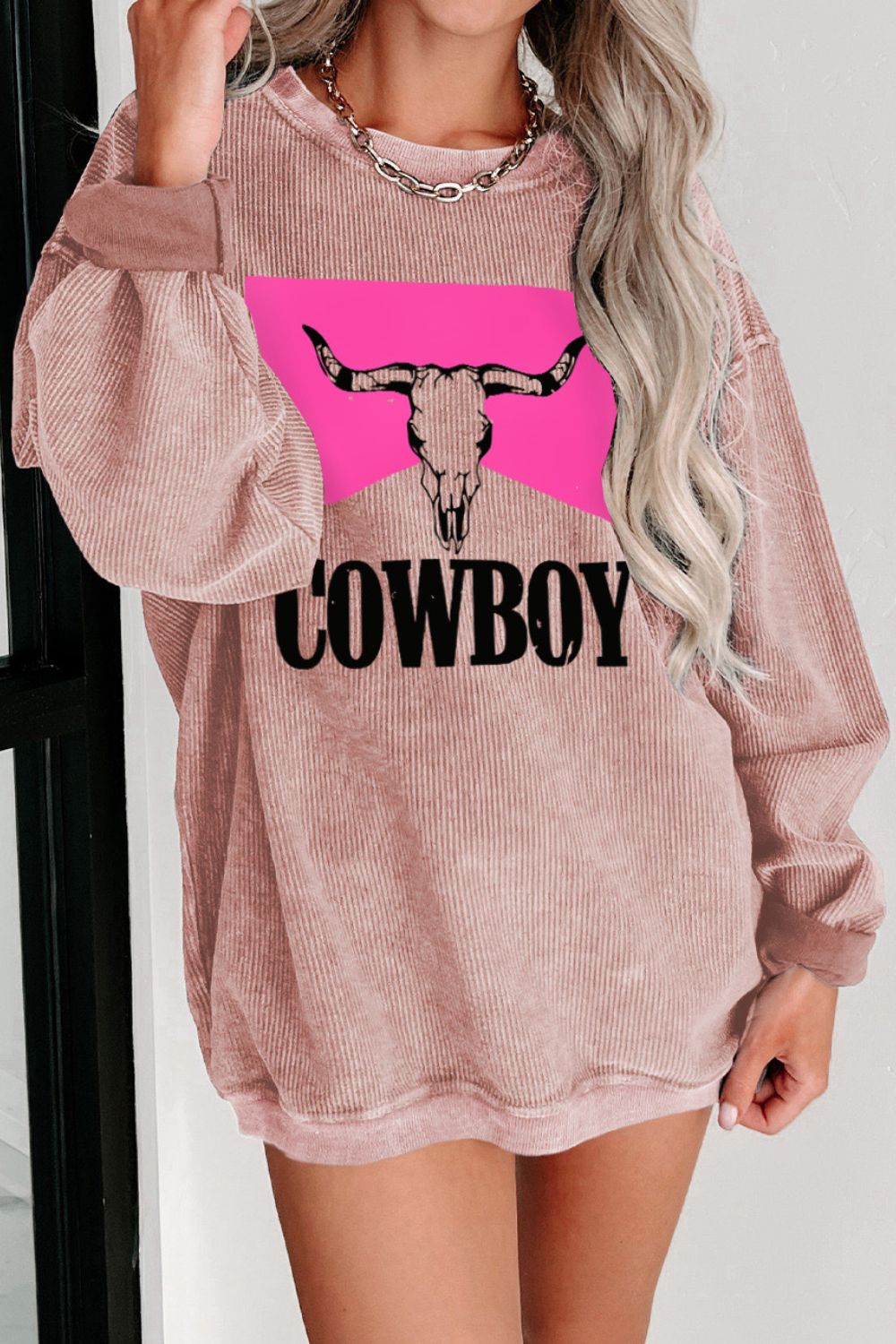 COWBOY Graphic Round Neck Sweatshirt *Online Only*