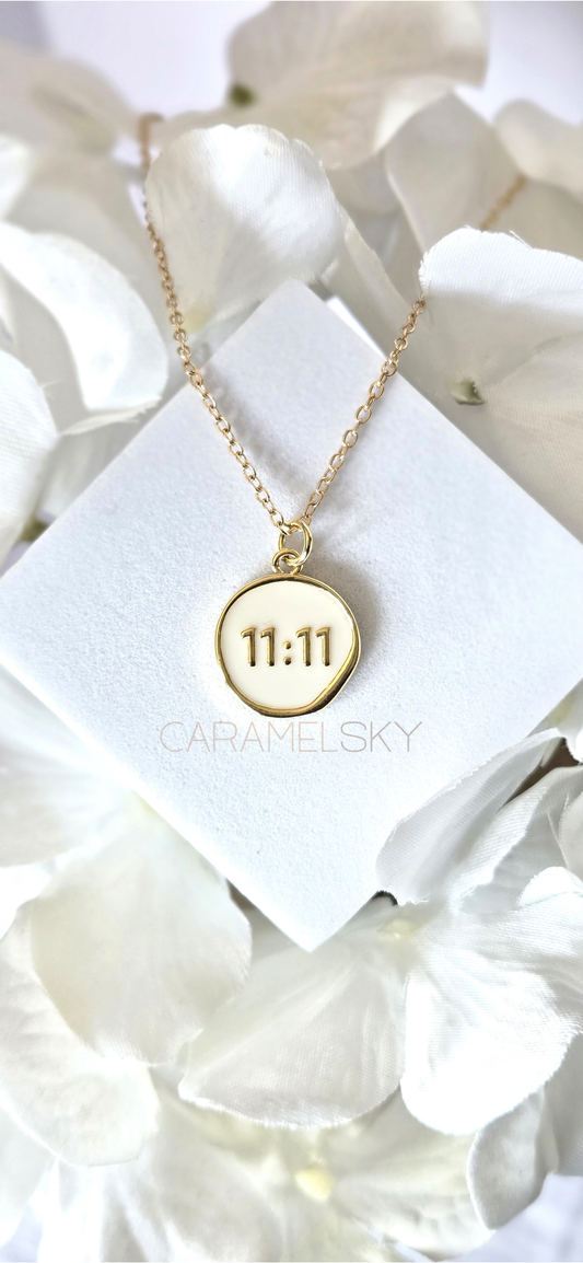 11:11 Angel 18k gold Necklace