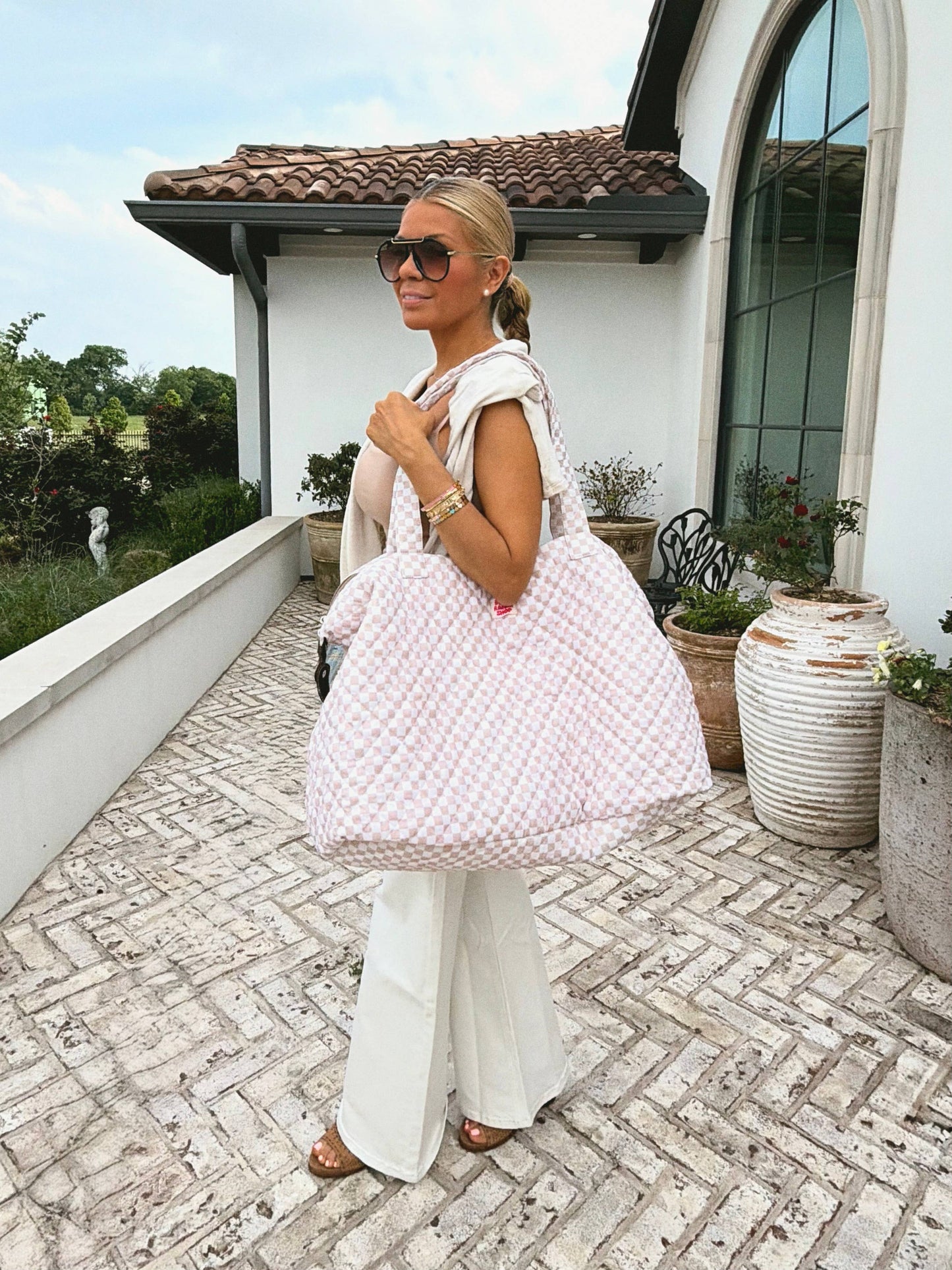 Big Mama Duffel | Quilted Fabric Weekender Large Travel Bag