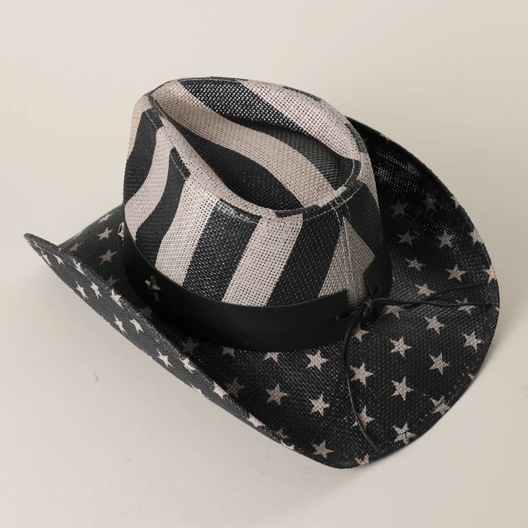 Stars and Stripes Western Cowboy Hat