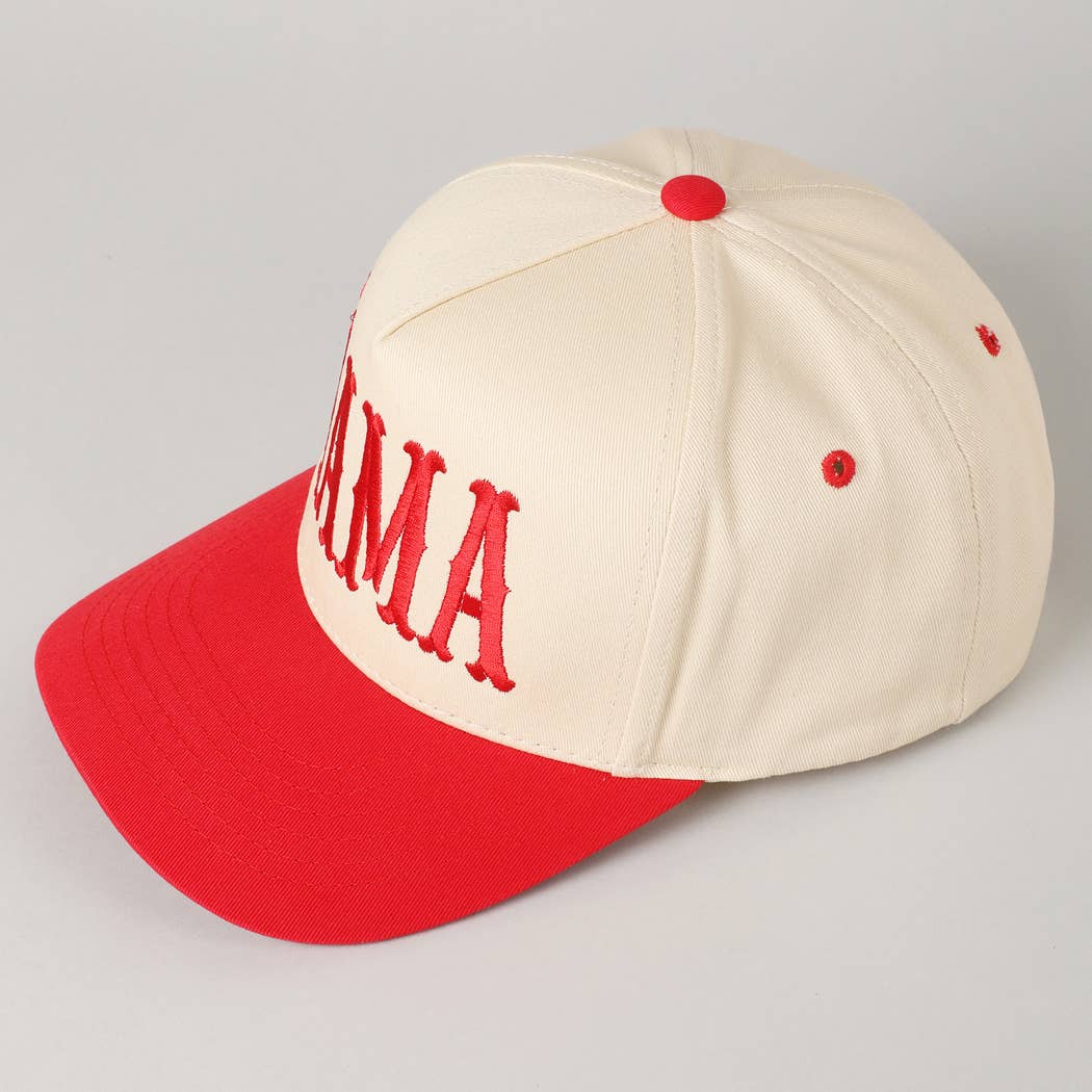 MAMA Typographic Design Embroidery Cap