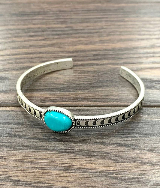 Zoe Turquoise Cuff Bracelet