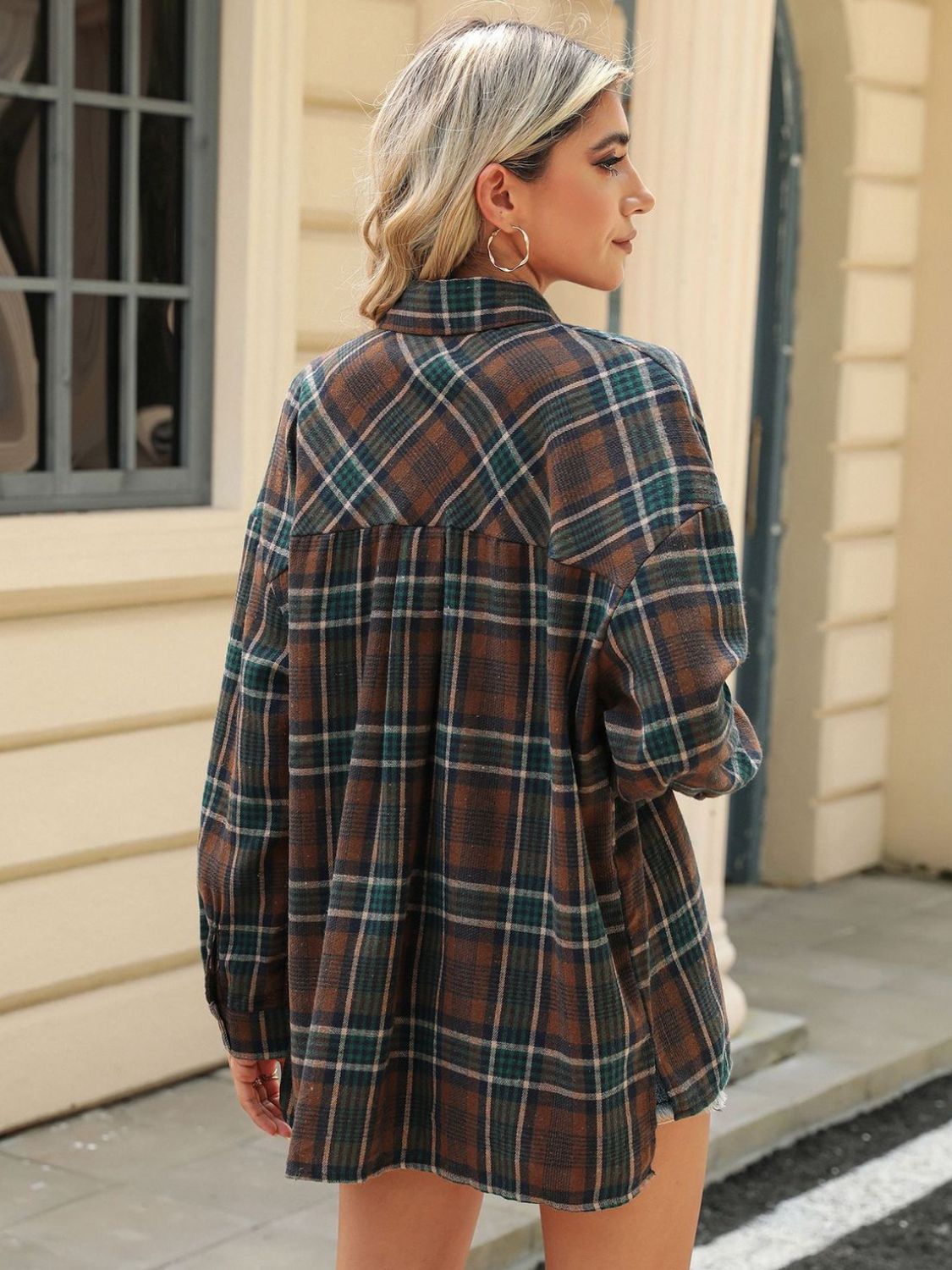 Plaid Collared Long Sleeve Flannel *Online Only*