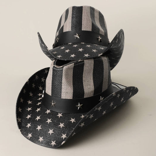 Stars and Stripes Western Cowboy Hat