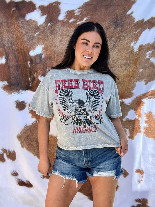 FREE BIRD MINERAL CROP TOP