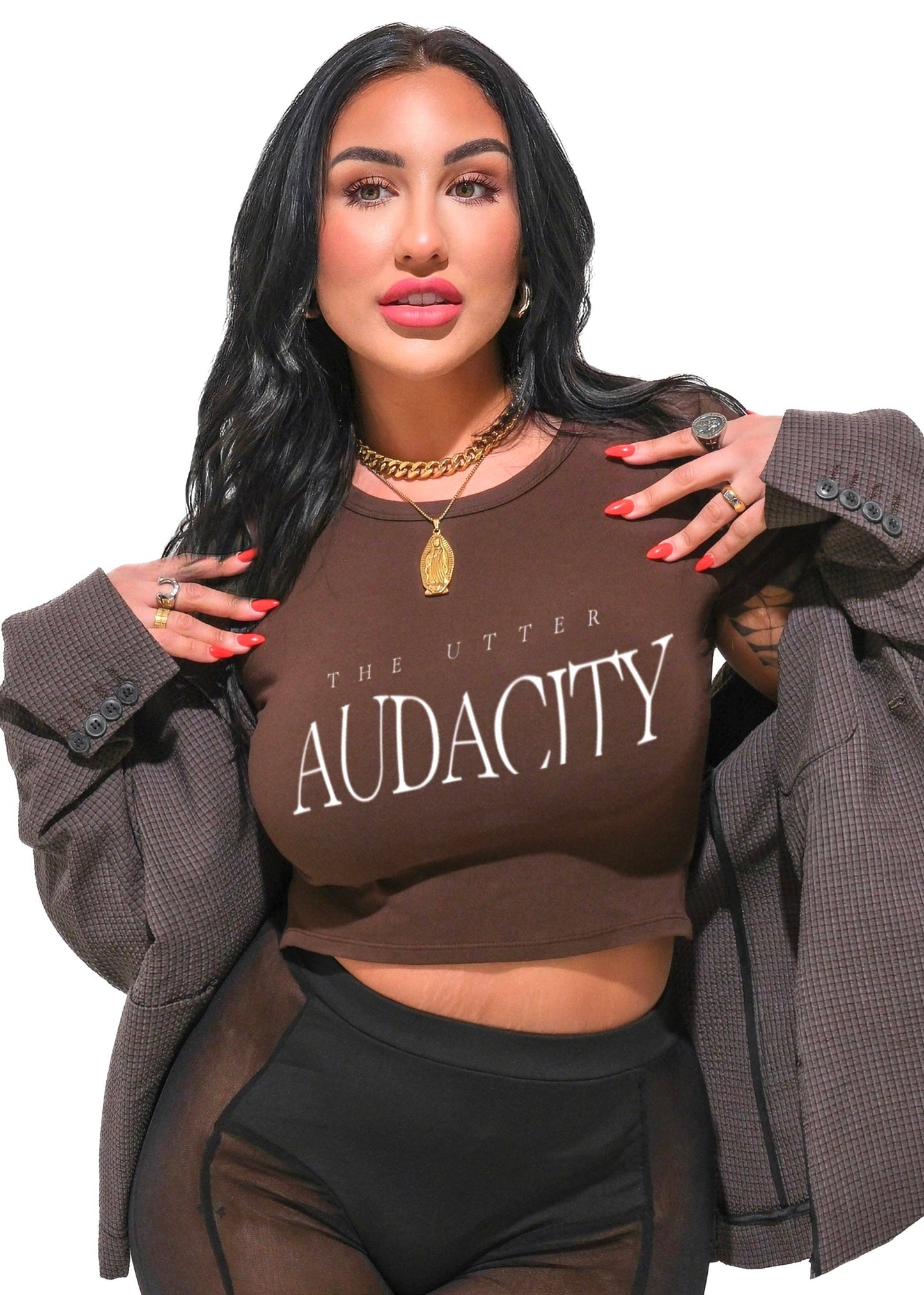 THE UTTER AUDACITY GRAPHIC BABY TEE