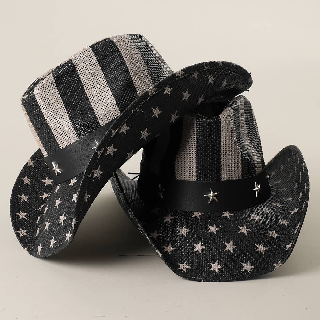 Stars and Stripes Western Cowboy Hat
